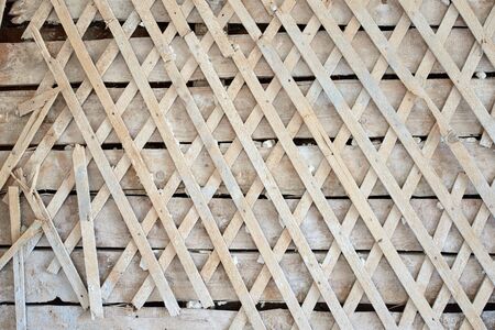 Wooden diagonal planksの写真素材