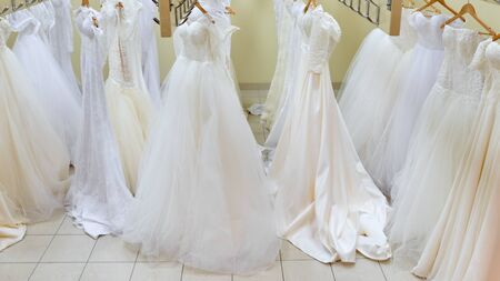 bridal dresses shotの写真素材
