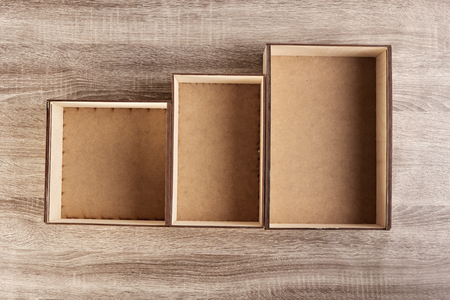 Wooden crates set