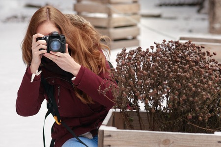 Outdoor photo sessionの写真素材