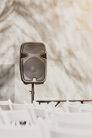 Acoustic system for eventの写真素材