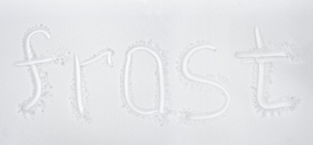 Letters written on snowの写真素材