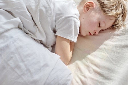 Child sleeping at home