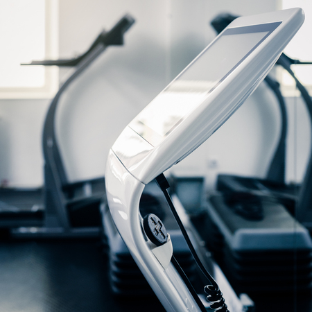 EMS machine in gymの写真素材