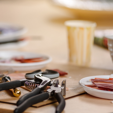 Tools for mosaic makingの写真素材