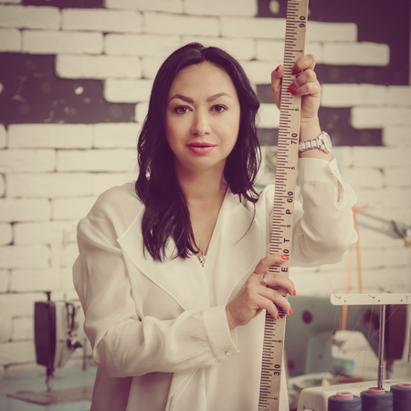 middle age creative dressmakerの写真素材