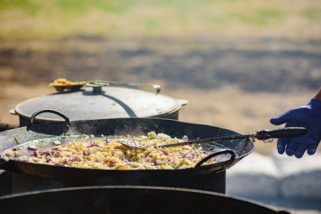 Street food cookingの写真素材