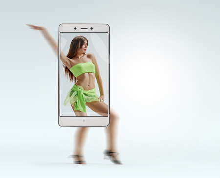 Beautiful belly dancerの写真素材