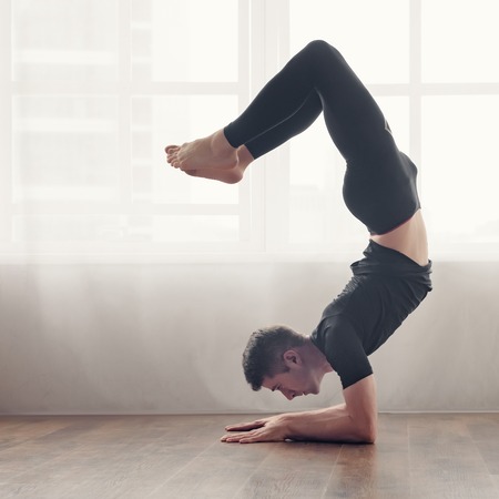 Yogi man exercising