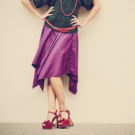 Stylish female lookの写真素材