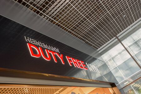 Duty free signのeditorial素材