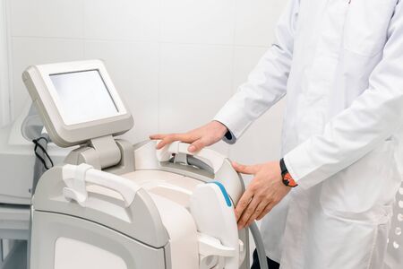 Modern Harmony XL apparatus for vitiligo and couperose treatmentの写真素材