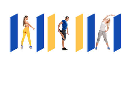 the concept of actions that can be performed together with fences for physical distance during...