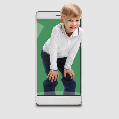 Online education application for remote study on mobile devices concept