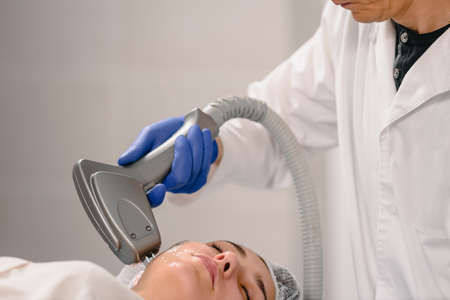 ELOS lifting procedure is safe and effective skin tightening therapyの写真素材