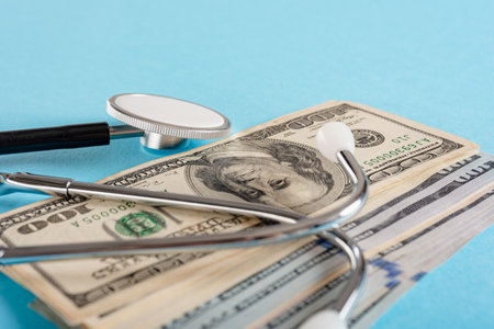 Concept of saving money on high medical expenses and treatmentの写真素材