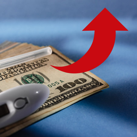 Increased budget for health care services and medical helpの写真素材