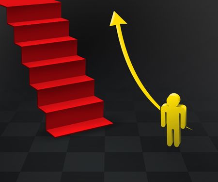 Path to Goalの写真素材