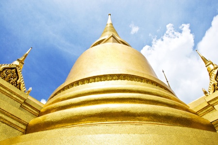Stupa at Wat Phra Kaew in Thailandの写真素材