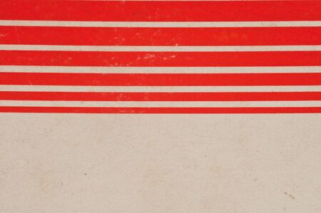 red line on old paper の写真素材