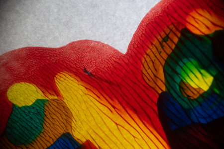 Abstract Background Colour Mix and Flowの写真素材
