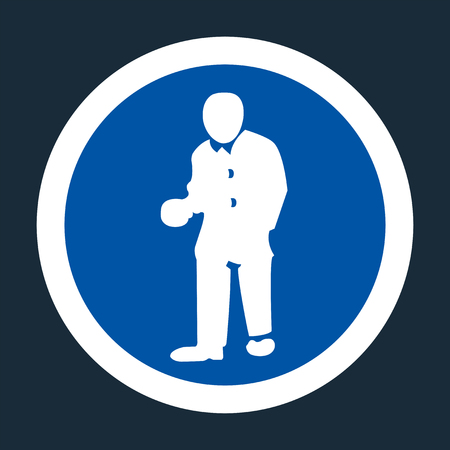 PPE Icon.Wear Protective Clothing Symbol Sign On black Background,Vector llustrationのイラスト素材