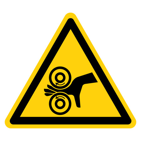 Hand Entangle Left Symbol Sign Isolate On White Background,Vector Illustrationのイラスト素材