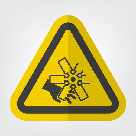 Cutting of Fingers Or Hand Engine Fan Symbol Sign Isolate On White Background,Vector Illustrationのイラスト素材