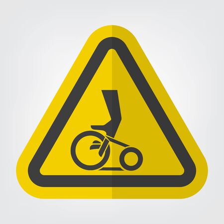 Hand Entanglement Belt Drive Symbol Sign Isolate On White Background,Vector Illustrationのイラスト素材