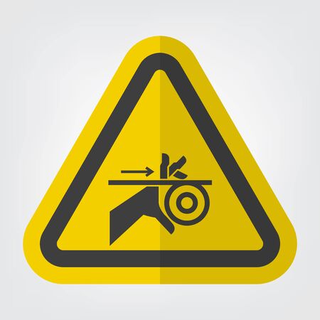 Hand Entanglement Belt and Rollers Symbol Sign Isolate On White Background,Vector Illustration EPS.10のイラスト素材