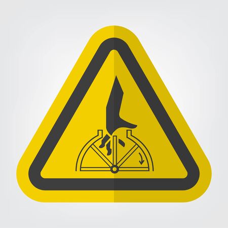 Hand Entanglement Rotating Symbol Sign Isolate On White Background,Vector Illustration EPS.10のイラスト素材