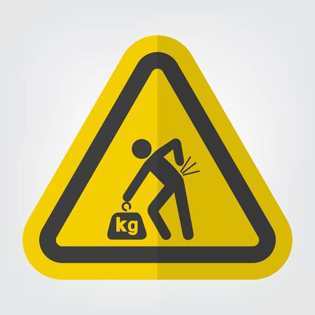 Lifting Hazard Symbol Sign Isolate On White Background,Vector Illustration EPS.10のイラスト素材