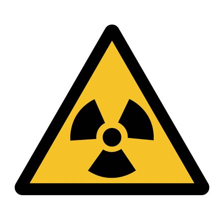 Radiation Hazard Symbol Sign Isolate On White Background,Vector Illustrationのイラスト素材