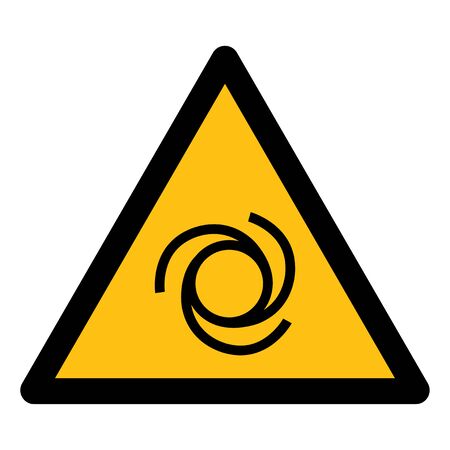 Beware Automatic Start-Up Symbol Sign Isolate On White Background,Vector Illustrationのイラスト素材