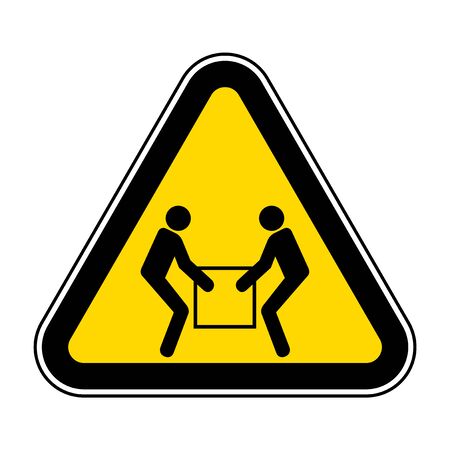 Use Two Person Lift Symbol Sign  Isolate On White Background,Vector Illustration EPS.10のイラスト素材