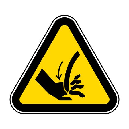 Cutting of Hand Curved Blade Symbol Sign  Isolate On White Background,Vector Illustration EPS.10のイラスト素材