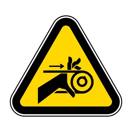 Hand Entanglement Belt Drive Symbol Sign  Isolate On White Background,Vector Illustration EPS.10のイラスト素材