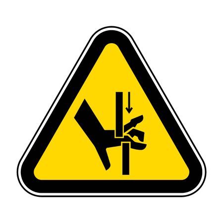 Hand Crush Moving Parts Symbol Sign, Vector Illustration, Isolate On White Background Label .EPS10のイラスト素材