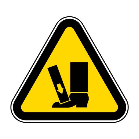 Foot Crush Force From Above Symbol Sign, Vector Illustration, Isolate On White Background Label .EPS10のイラスト素材
