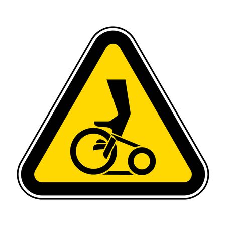 Hand Entanglement Belt Drive Symbol Sign, Vector Illustration, Isolate On White Background Label .EPS10のイラスト素材