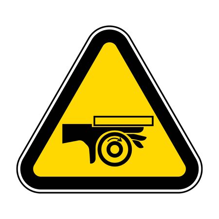 Hand Crush Roller Pinch Point Symbol Sign, Vector Illustration, Isolate On White Background Label .EPS10のイラスト素材