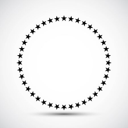 Star in circle icon Symbol Sign Isolate on White Background,Vector Illustrationのイラスト素材