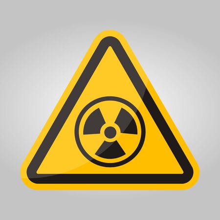 Radiation Hazard Symbol Sign Isolate On White Background,Vector Illustration EPS.10のイラスト素材