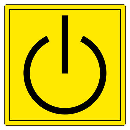 Stand-By Symbol Sign, Vector Illustration, Isolate On White Background Label. EPS10