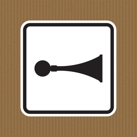 PPE Icon.Sound Horn Symbol Sign Isolate On White Background,Vector Illustrationのイラスト素材