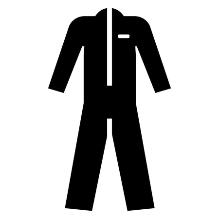 Caution Wear protective clothing sign on white backgroundのイラスト素材