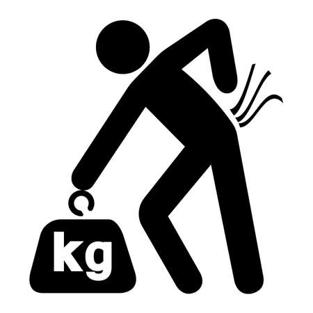 Lifting Hazard May Result In Injury See Safety Manual For Lifting Instructionsのイラスト素材