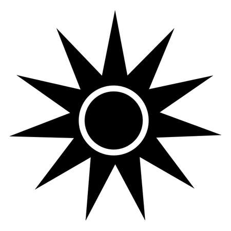 Beware Optical Radiation Symbol Isolate On White Background,Vector Illustration EPS.10のイラスト素材