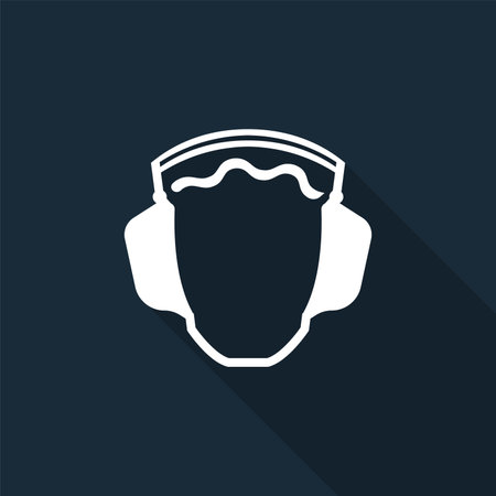 Hearing Protection Symbol Floor Signのイラスト素材