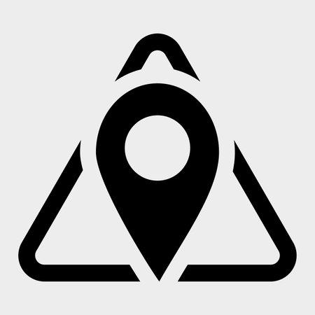 Location Icon Sign Isolate on white Background,Vector Illustrationのイラスト素材